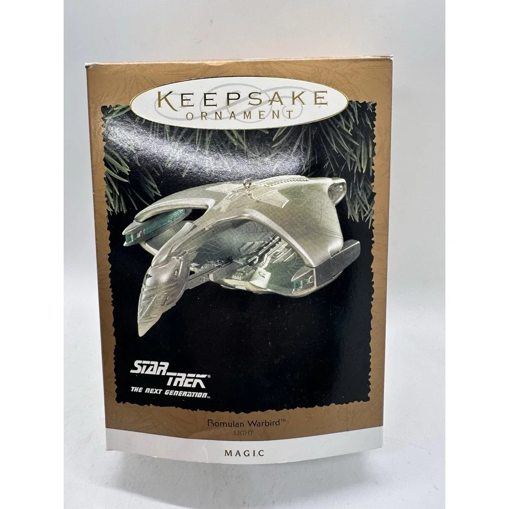 1995 Hallmark Star Trek Romulan Warbird Ornament Magic Light‎ NIB